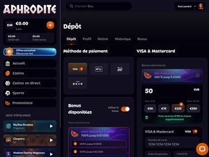 Discover login aphrodite casino
